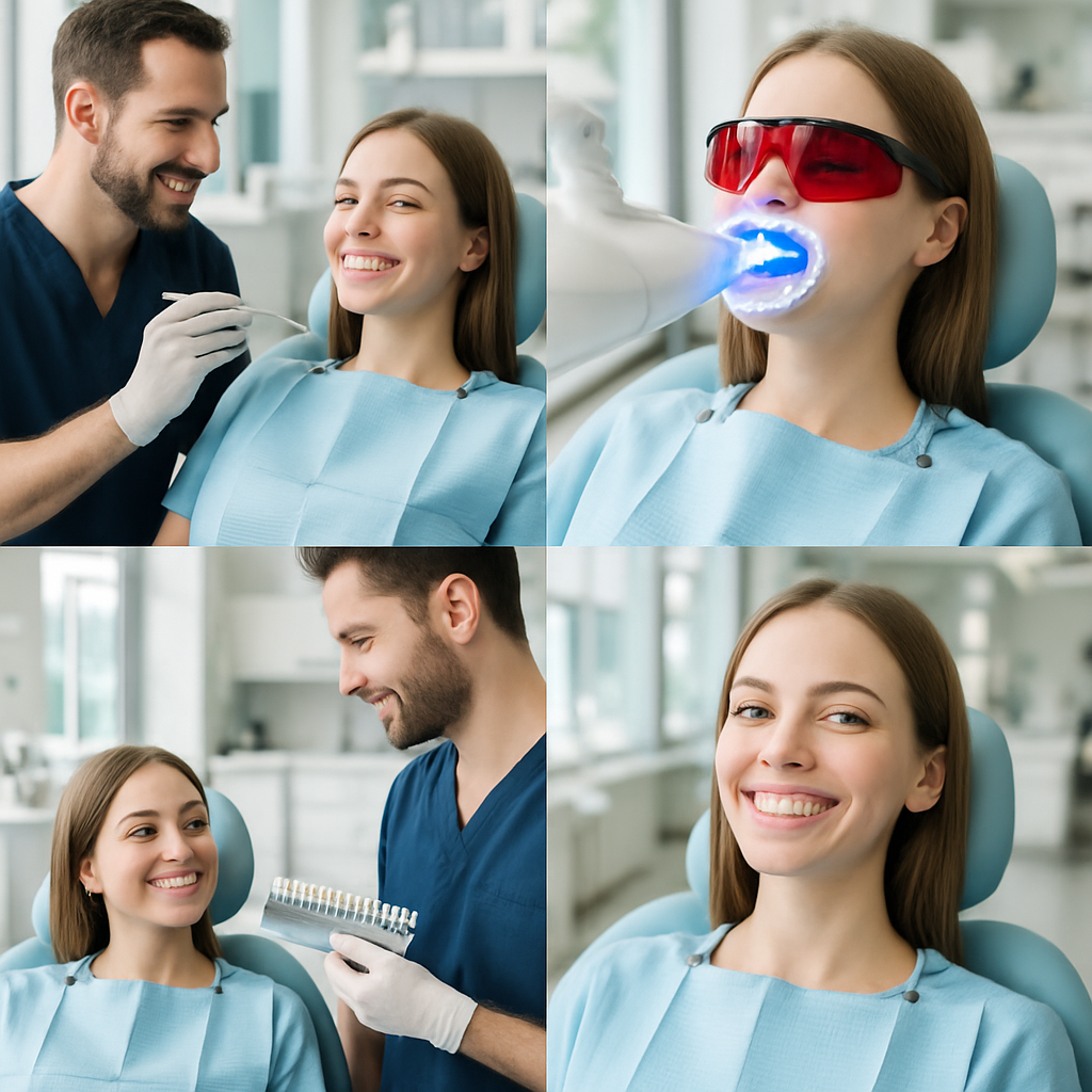 Antalya Diş Beyazlatma tedavisi - Süreç anlatımı: İlk muayeneden son kontrole kadar GG Smile Clinic Antalya'da Diş Beyazlatma tedavisinin aşamaları ve hastayı koltukta bekleyen süreçler.