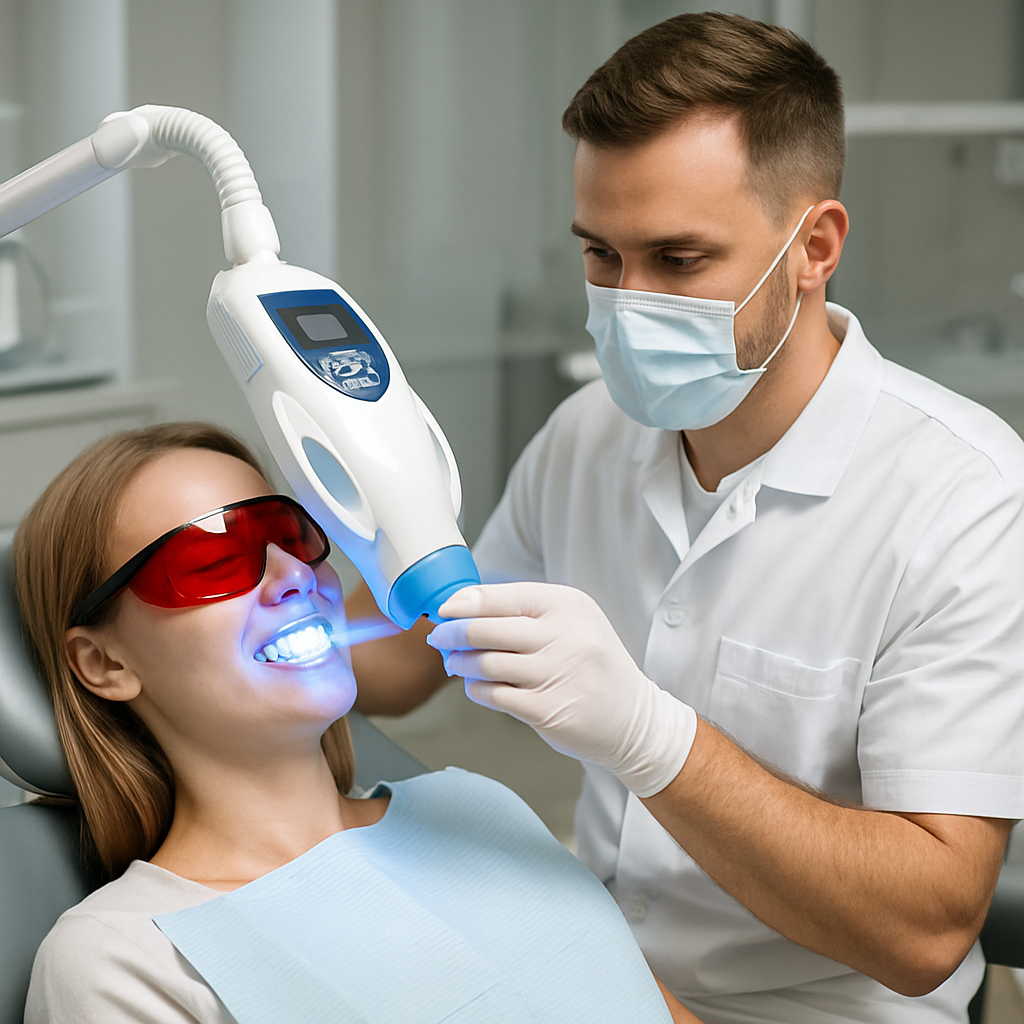 Diş Beyazlatma merkezleri Antalya - Teknoloji vurgusu: Antalya'daki diğer merkezlerden GG Smile Clinic olarak farkımız; Diş Beyazlatma tedavisinde kullandığımız yenilikçi ekipmanlar ve dijital planlama.
